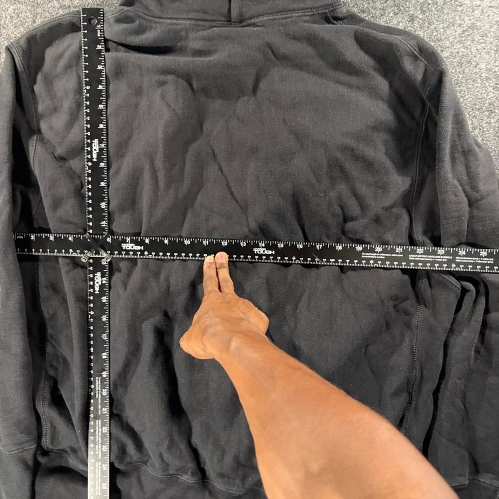 Champion Reverse Weave Pullover Hoodie Black Mens 2XL Heavyweight Sweatshirt - Picture 7 of 7